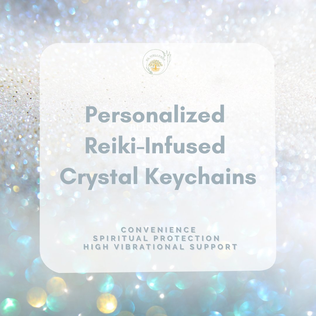 Personalized Reiki-Infused Crystal Keychains | Protection & Energy Boost